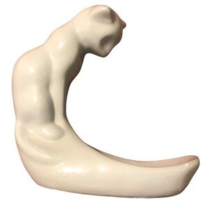 VTG Curious Cat Fish Bowl Holder